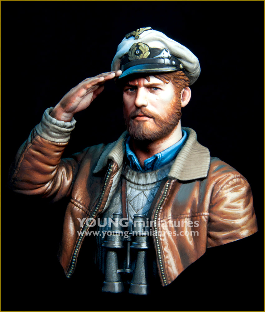 Young Miniatures U-Boat Officer WWII - "Der Heimkenhrer"  1/10 Bust Resin YM18102 BUST