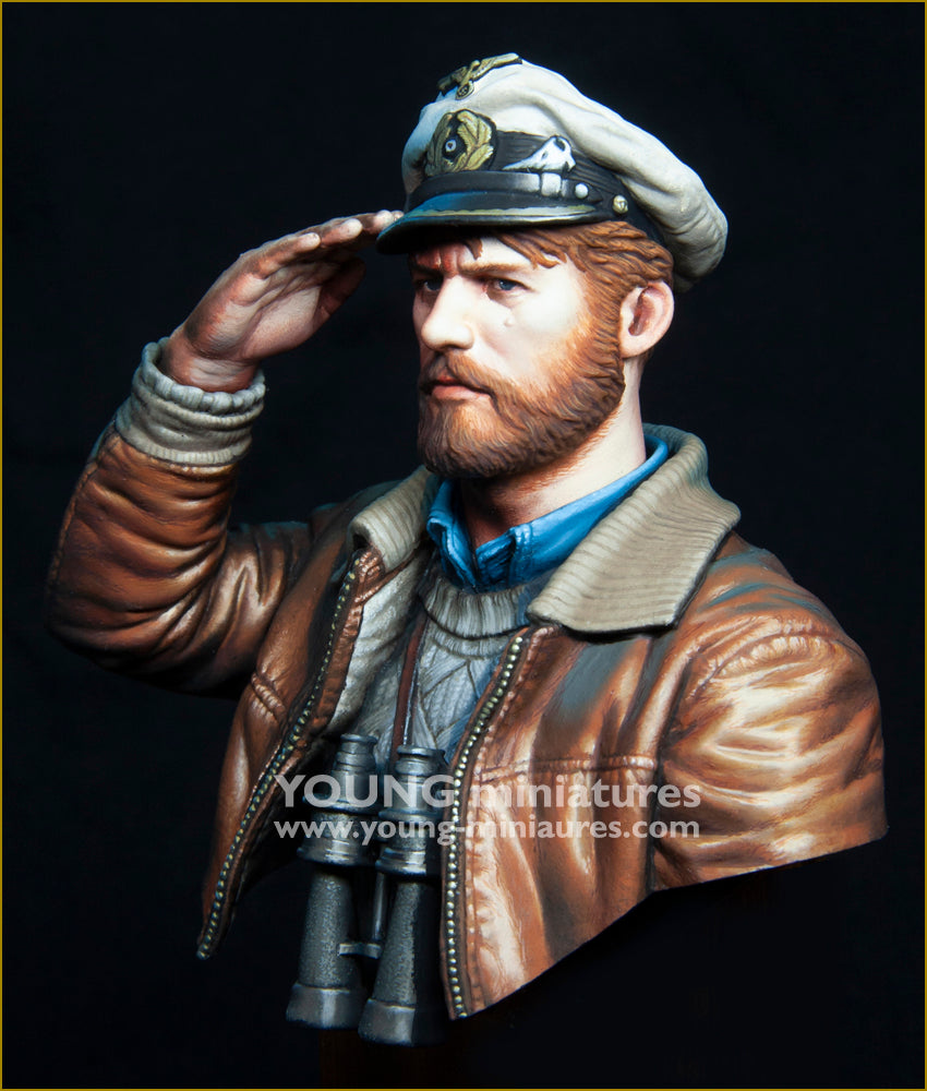 Young Miniatures U-Boat Officer WWII - "Der Heimkenhrer"  1/10 Bust Resin YM18102 BUST