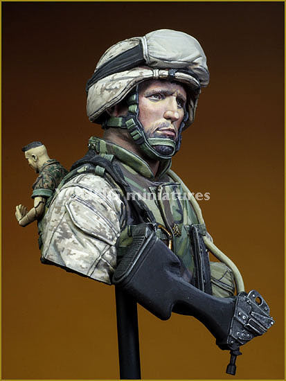 Young Miniatures USMC Fallujah Iraq 2004  1/10 Bust Resin YM1816 BUST