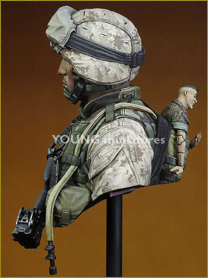 Young Miniatures USMC Fallujah Iraq 2004  1/10 Bust Resin YM1816 BUST