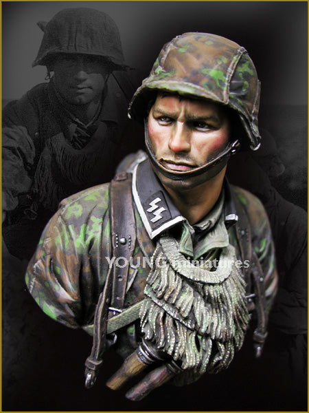 Young Miniatures German Waffen SS Battle of Kursk 1943  1/10 Bust Resin YM1840 BUST