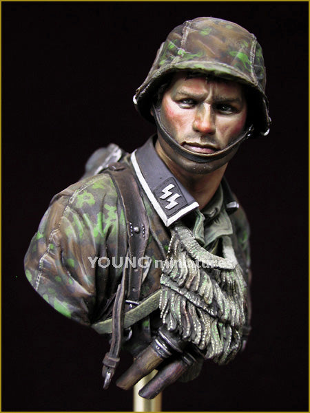 Young Miniatures German Waffen SS Battle of Kursk 1943  1/10 Bust Resin YM1840 BUST