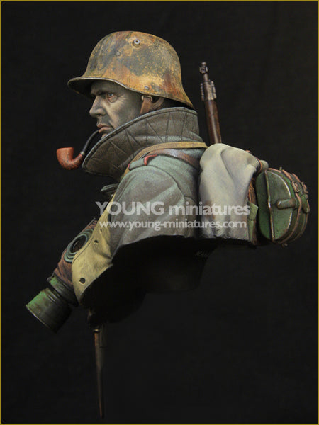 Young Miniatures GERMAN STORMTROOPER WWI  1/10 Bust Resin YM1857 BUST