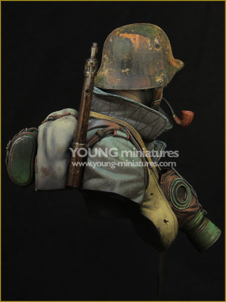 Young Miniatures GERMAN STORMTROOPER WWI  1/10 Bust Resin YM1857 BUST
