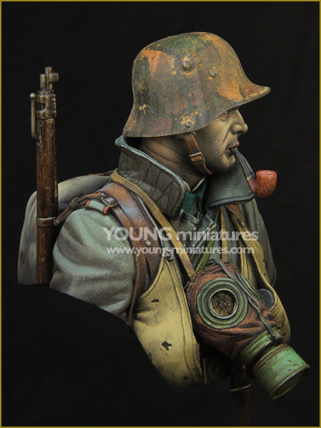 Young Miniatures GERMAN STORMTROOPER WWI  1/10 Bust Resin YM1857 BUST