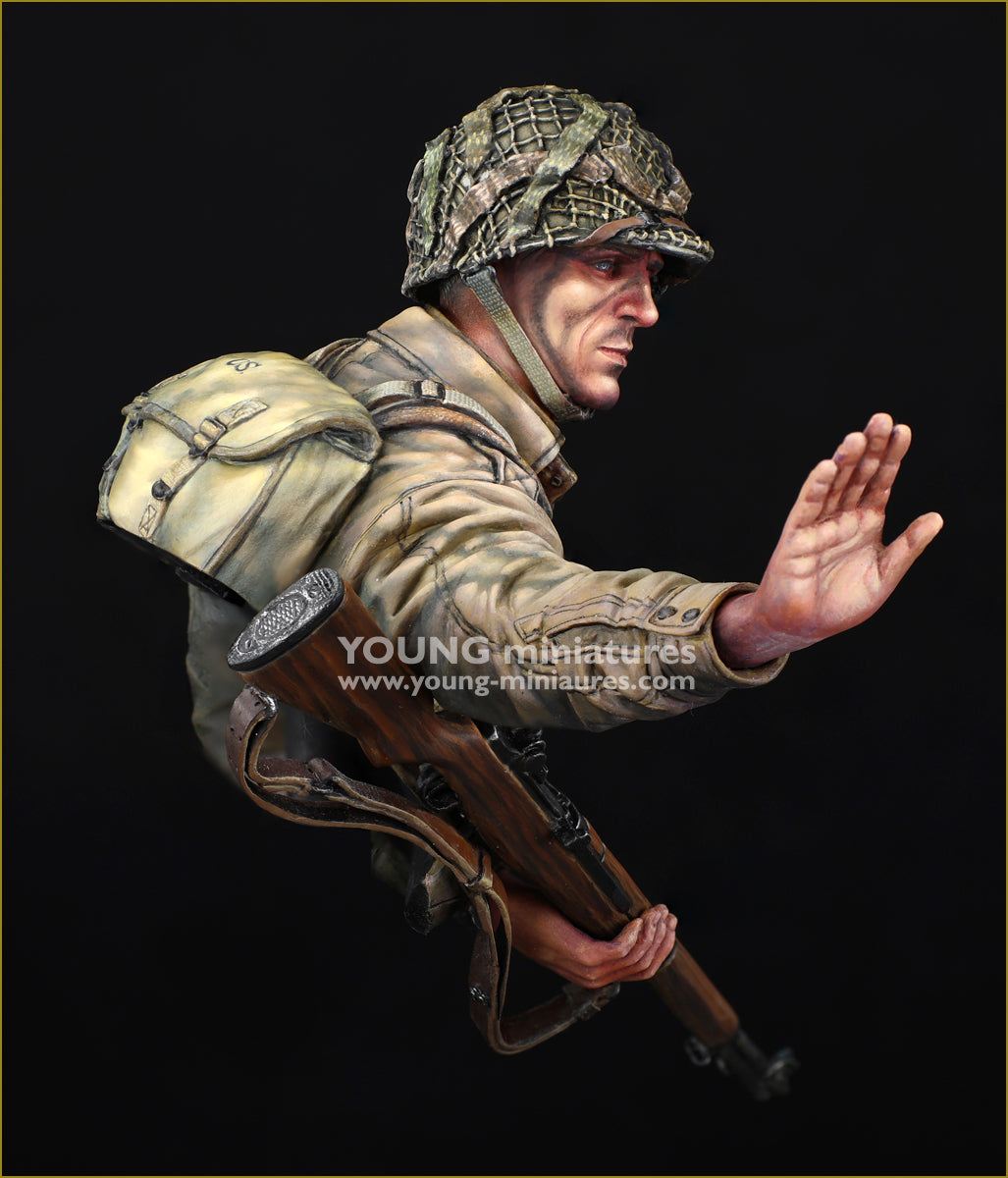 Young Miniatures US AIRBORNE NORMANDY 1944 "CURRAHEE"  1/10 Bust Resin YM1897 BUST