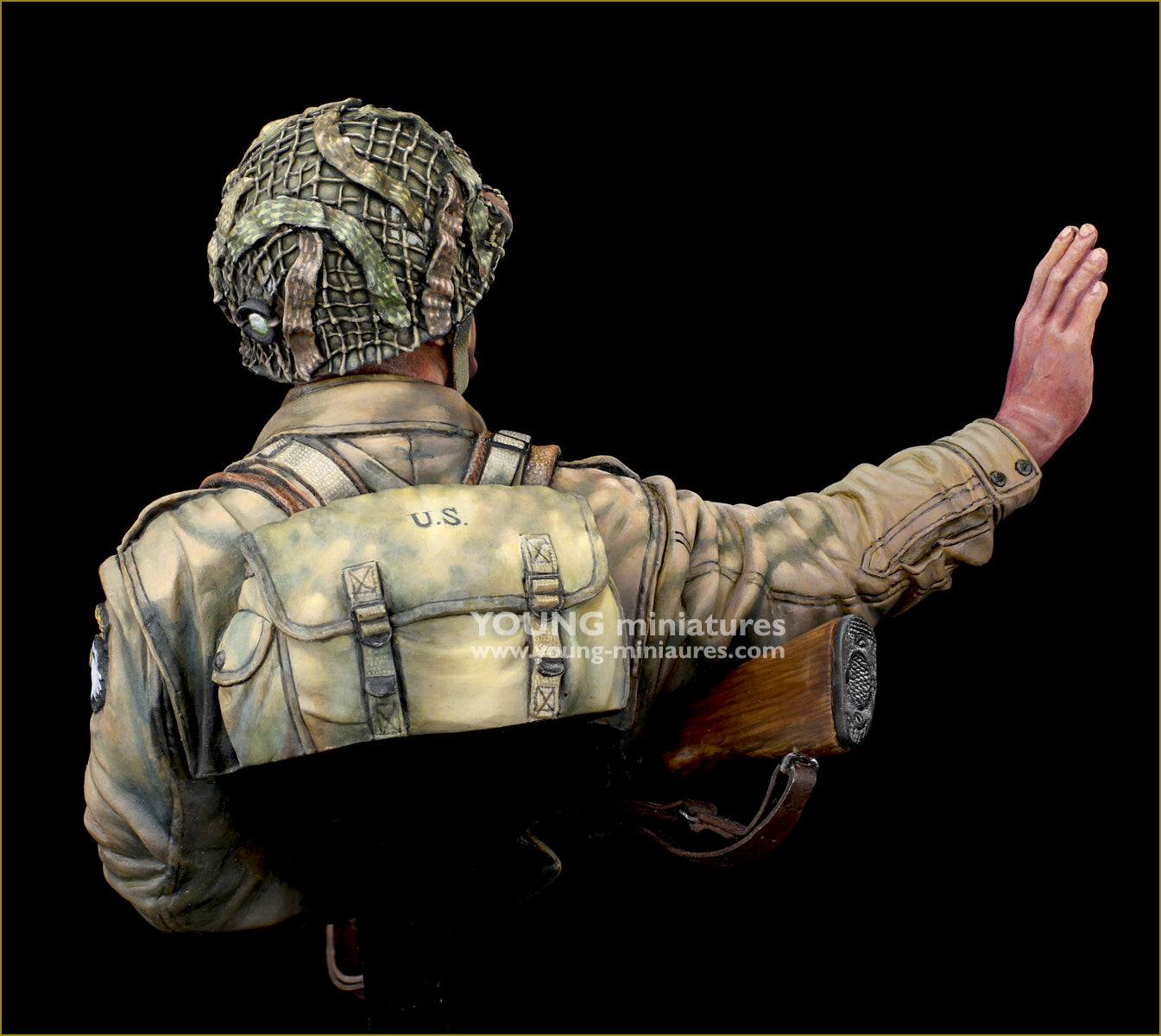 Young Miniatures US AIRBORNE NORMANDY 1944 "CURRAHEE"  1/10 Bust Resin YM1897 BUST