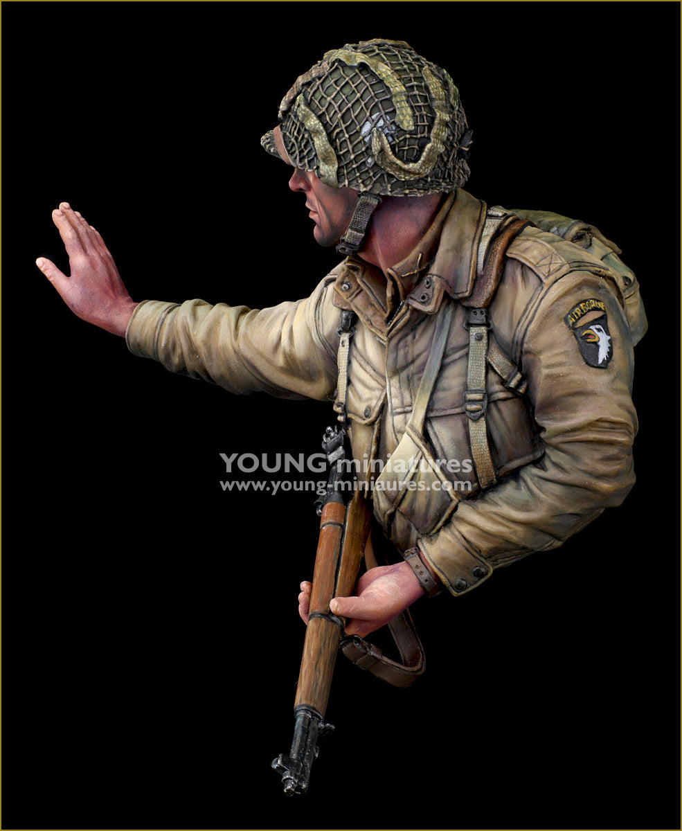 Young Miniatures US AIRBORNE NORMANDY 1944 "CURRAHEE"  1/10 Bust Resin YM1897 BUST