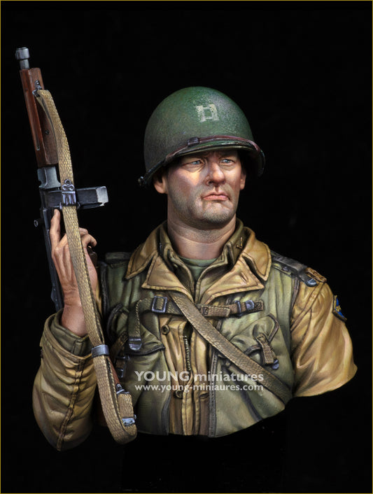 Young Miniatures US 2nd Ranger Battalion Normandy 1944  1/10 Bust Resin YM1898 BUST