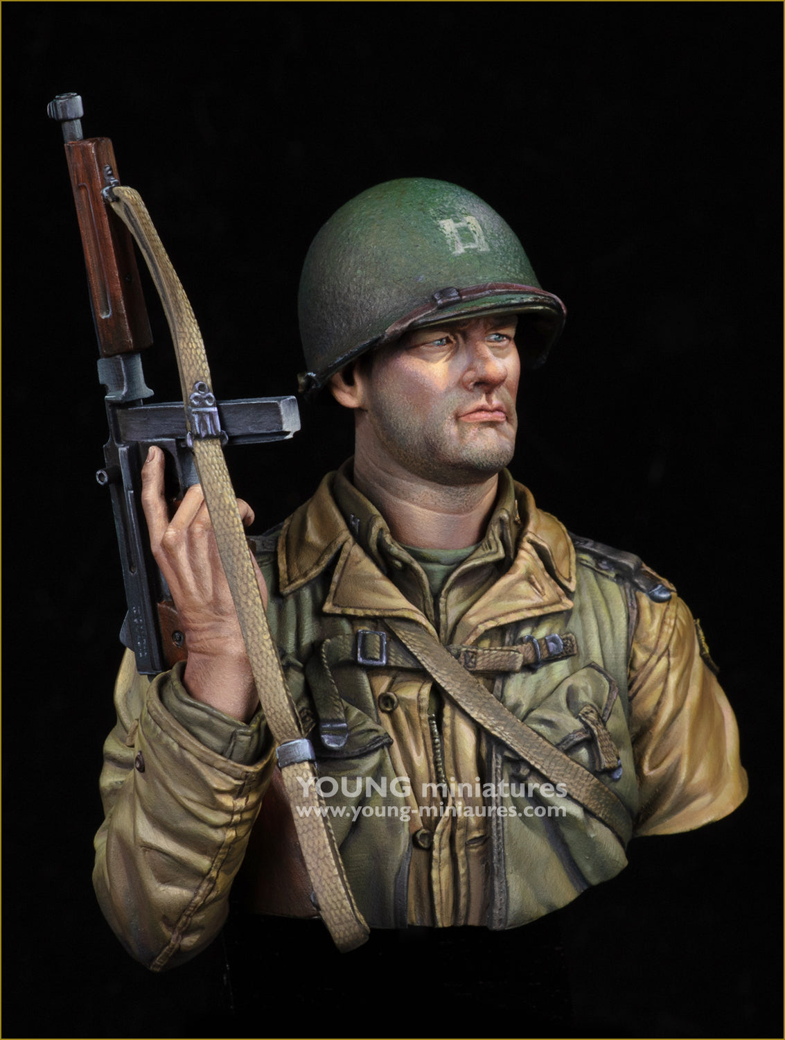 Young Miniatures US 2nd Ranger Battalion Normandy 1944  1/10 Bust Resin YM1898 BUST