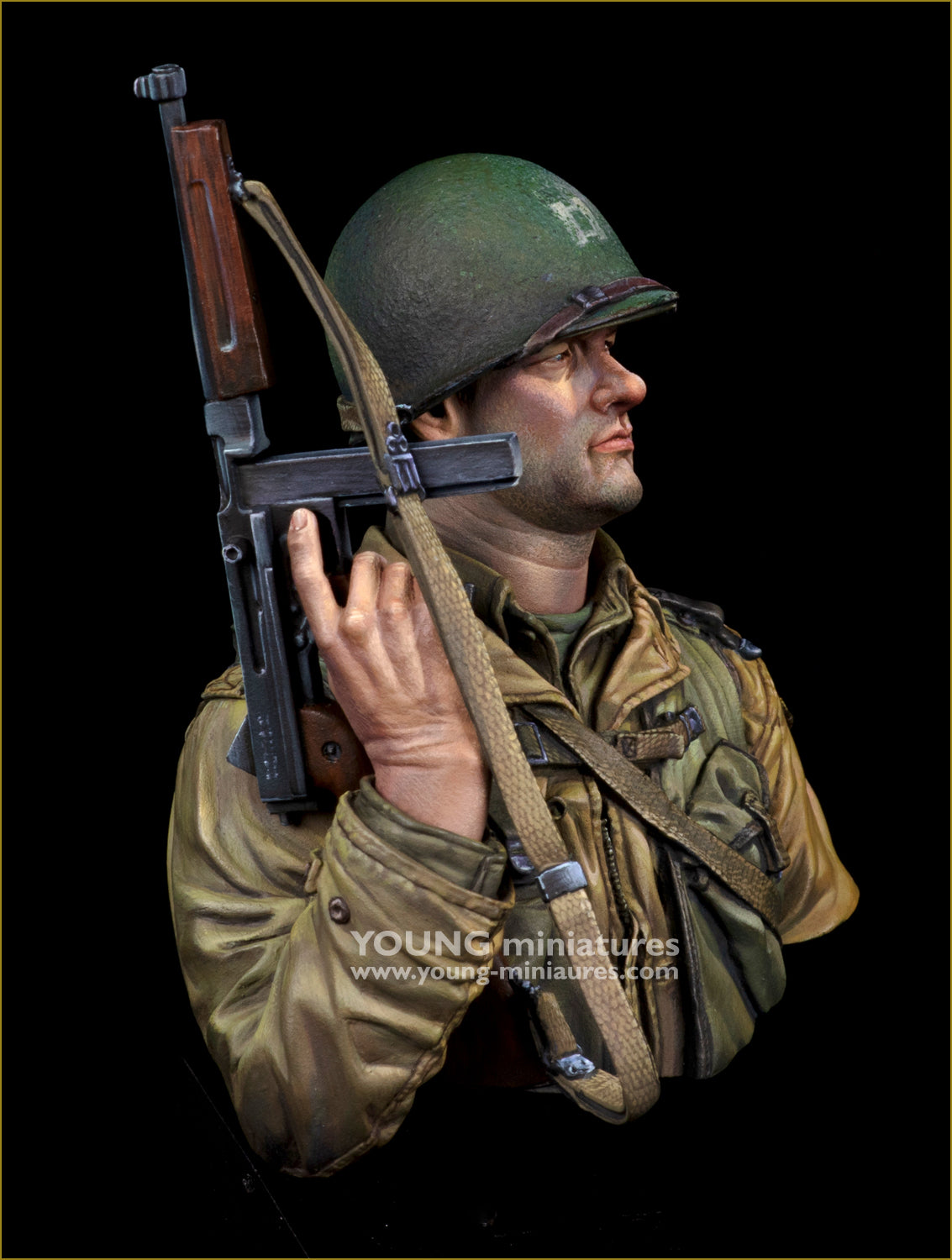 Young Miniatures US 2nd Ranger Battalion Normandy 1944  1/10 Bust Resin YM1898 BUST
