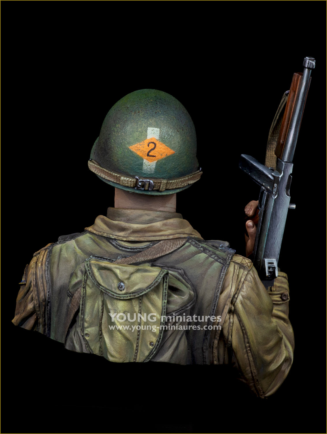 Young Miniatures US 2nd Ranger Battalion Normandy 1944  1/10 Bust Resin YM1898 BUST