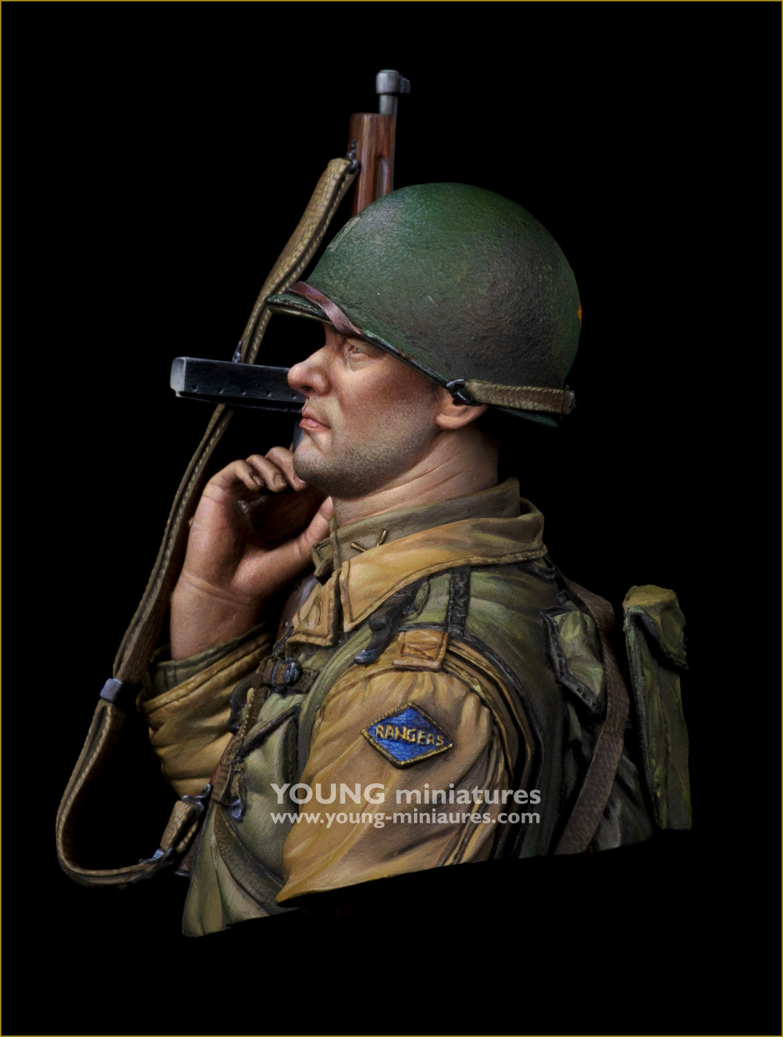 Young Miniatures US 2nd Ranger Battalion Normandy 1944  1/10 Bust Resin YM1898 BUST