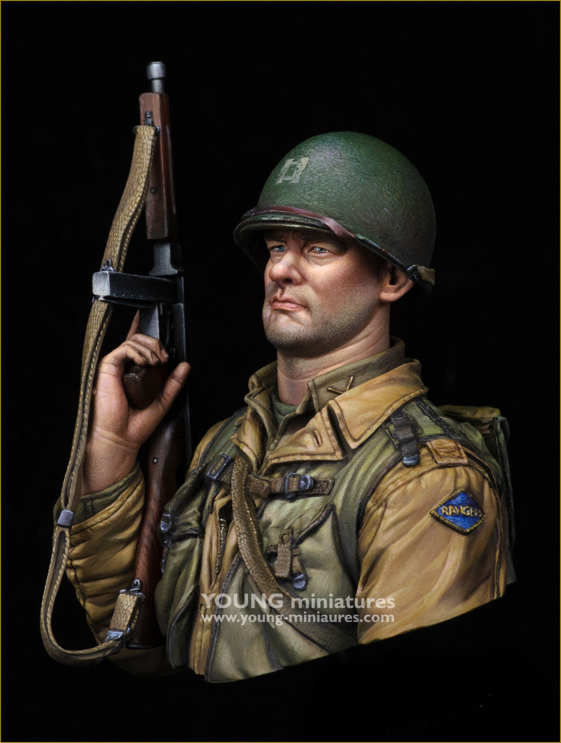 Young Miniatures US 2nd Ranger Battalion Normandy 1944  1/10 Bust Resin YM1898 BUST