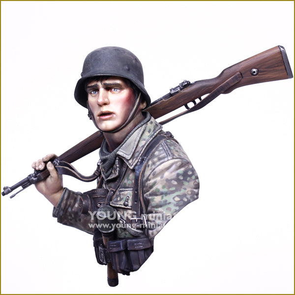 Young Miniatures YOUNG GERMAN SOLDIER WWII  1/10 Bust Resin YM1895 BUST