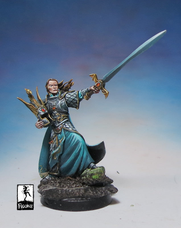 Figone Miniatures  Nathaliel, Dragon Elfe Prince 35mm
