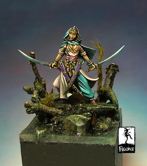 Figone Miniatures Lharm Sheod – eastern warrior 35mm